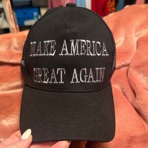 Black MAGA Trump Embroidered Cap